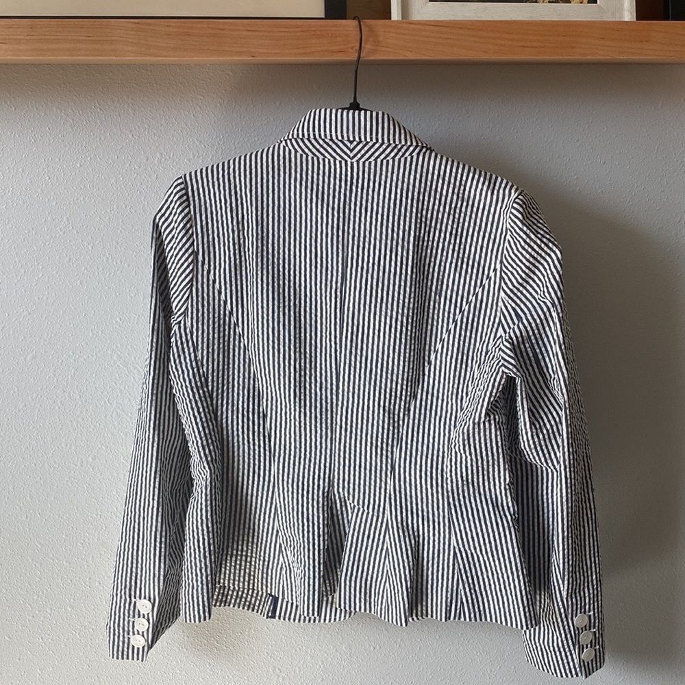 WOMENS SANDRO PINSTRIPED JACKET SIZE SMALL - Picture 3 of 3